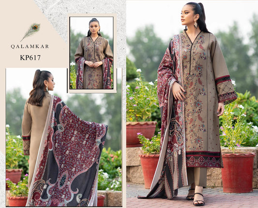 COCO BY ZARA SHAHJAHAN + IZNIK 3PC (PREMIUM DHANAK) MUSTARD WITH PRINTED SHAWL
