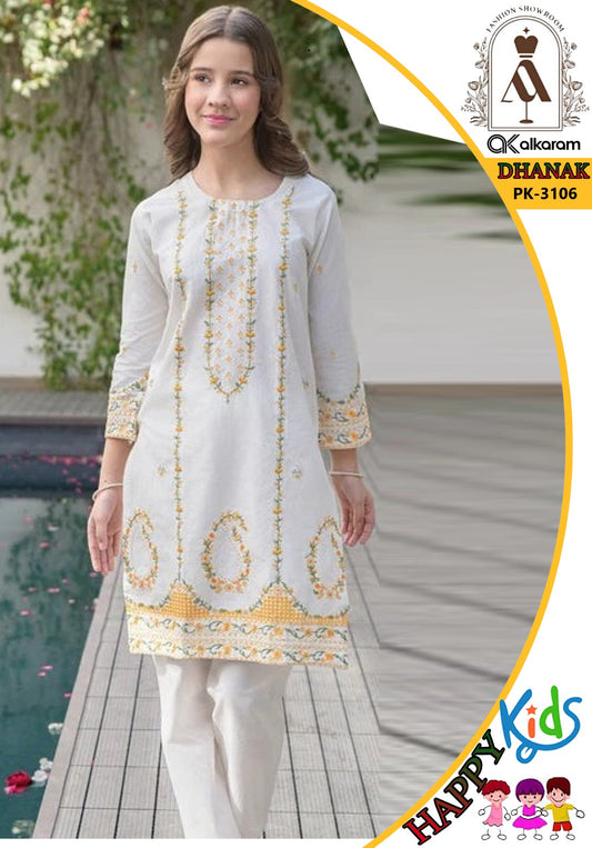 MARIA .B (DHANAK) 2PC RED KIDS COLLECTION