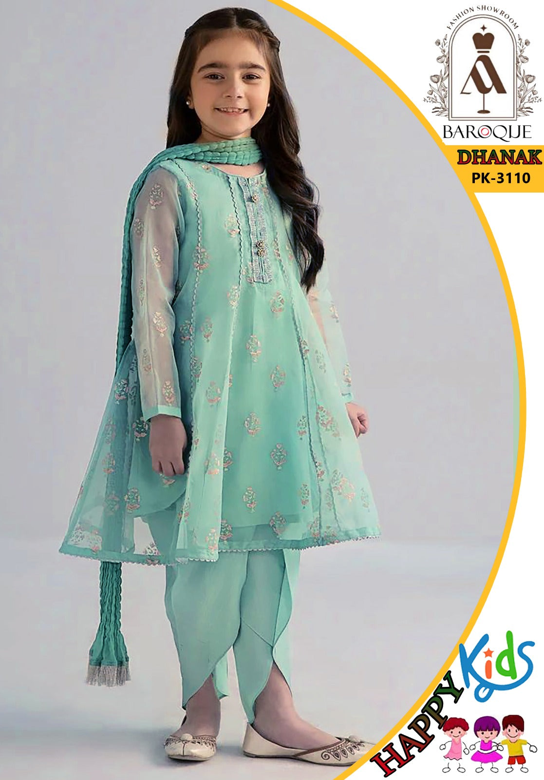 MARIA .B (DHANAK) 2PC FEROZI KIDS COLLECTION